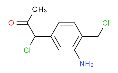 CAS No. 1803834-86-7, 1-(3-Amino-4-(chloromethyl)phenyl)-1-chloropropan-2-one