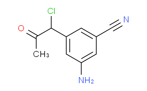 CAS No. 1804043-03-5, 1-(3-Amino-5-cyanophenyl)-1-chloropropan-2-one