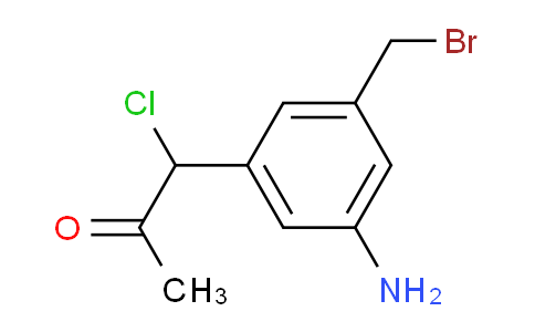 CAS No. 1803857-60-4, 1-(3-Amino-5-(bromomethyl)phenyl)-1-chloropropan-2-one
