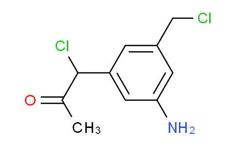 CAS No. 1803865-03-3, 1-(3-Amino-5-(chloromethyl)phenyl)-1-chloropropan-2-one