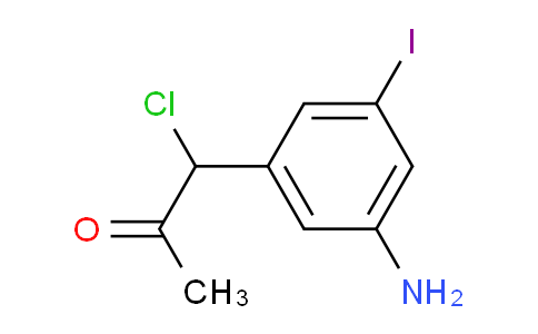 CAS No. 1804503-32-9, 1-(3-Amino-5-iodophenyl)-1-chloropropan-2-one