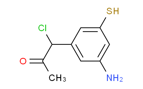 CAS No. 1803843-96-0, 1-(3-Amino-5-mercaptophenyl)-1-chloropropan-2-one
