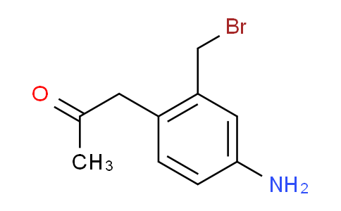 CAS No. 1806294-40-5, 1-(4-Amino-2-(bromomethyl)phenyl)propan-2-one