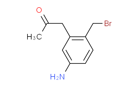CAS No. 1803864-95-0, 1-(5-Amino-2-(bromomethyl)phenyl)propan-2-one