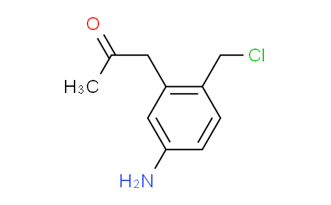 CAS No. 1807050-45-8, 1-(5-Amino-2-(chloromethyl)phenyl)propan-2-one