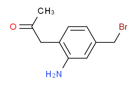 CAS No. 1804218-64-1, 1-(2-Amino-4-(bromomethyl)phenyl)propan-2-one