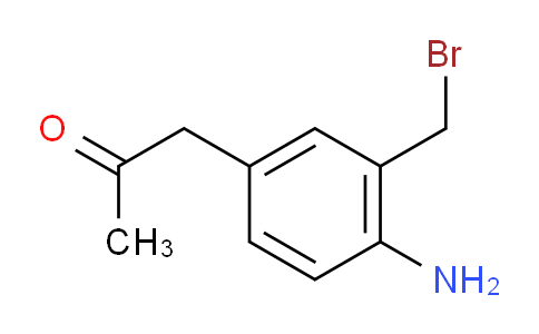 CAS No. 1803800-59-0, 1-(4-Amino-3-(bromomethyl)phenyl)propan-2-one