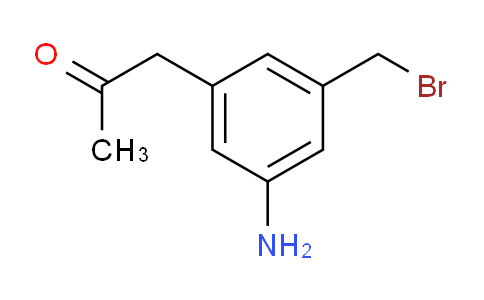 CAS No. 1803836-36-3, 1-(3-Amino-5-(bromomethyl)phenyl)propan-2-one