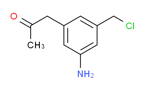 CAS No. 1806294-74-5, 1-(3-Amino-5-(chloromethyl)phenyl)propan-2-one