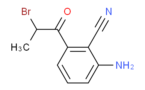 CAS No. 1804220-38-9, 1-(3-Amino-2-cyanophenyl)-2-bromopropan-1-one