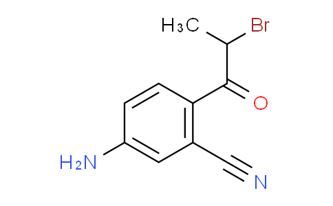 CAS No. 1804205-42-2, 1-(4-Amino-2-cyanophenyl)-2-bromopropan-1-one
