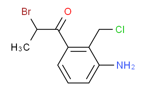 CAS No. 1804400-10-9, 1-(3-Amino-2-(chloromethyl)phenyl)-2-bromopropan-1-one