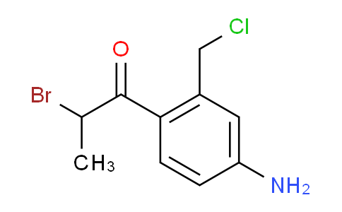 CAS No. 1807049-10-0, 1-(4-Amino-2-(chloromethyl)phenyl)-2-bromopropan-1-one