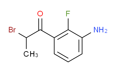 CAS No. 1803839-23-7, 1-(3-Amino-2-fluorophenyl)-2-bromopropan-1-one