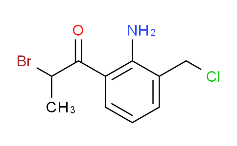 CAS No. 1806294-73-4, 1-(2-Amino-3-(chloromethyl)phenyl)-2-bromopropan-1-one