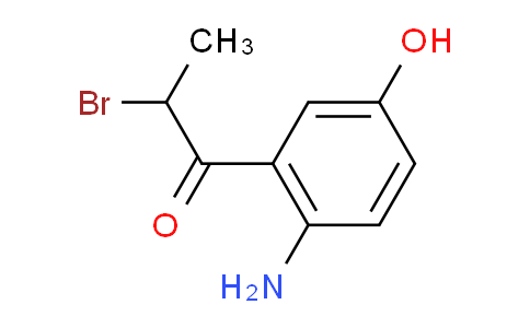 CAS No. 1803841-48-6, 1-(2-Amino-5-hydroxyphenyl)-2-bromopropan-1-one