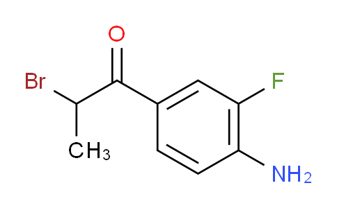 CAS No. 1804401-17-9, 1-(4-Amino-3-fluorophenyl)-2-bromopropan-1-one