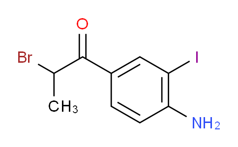 CAS No. 1804502-21-3, 1-(4-Amino-3-iodophenyl)-2-bromopropan-1-one
