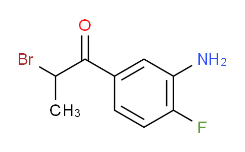 CAS No. 1804201-93-1, 1-(3-Amino-4-fluorophenyl)-2-bromopropan-1-one