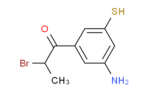 CAS No. 1803843-48-2, 1-(3-Amino-5-mercaptophenyl)-2-bromopropan-1-one
