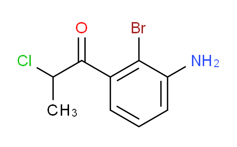 CAS No. 1803799-49-6, 1-(3-Amino-2-bromophenyl)-2-chloropropan-1-one