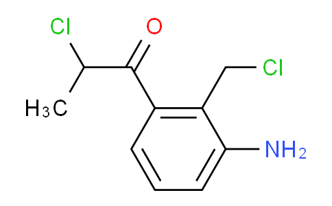 CAS No. 1804204-56-5, 1-(3-Amino-2-(chloromethyl)phenyl)-2-chloropropan-1-one