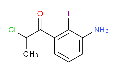CAS No. 1803856-99-6, 1-(3-Amino-2-iodophenyl)-2-chloropropan-1-one