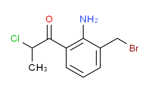 CAS No. 1806294-30-3, 1-(2-Amino-3-(bromomethyl)phenyl)-2-chloropropan-1-one