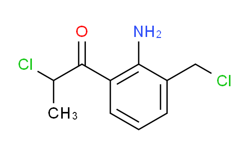CAS No. 1806568-26-2, 1-(2-Amino-3-(chloromethyl)phenyl)-2-chloropropan-1-one