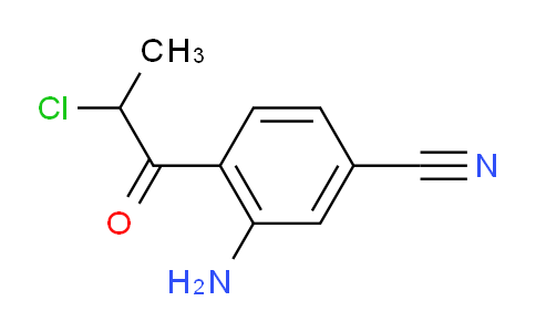 CAS No. 1806313-53-0, 1-(2-Amino-4-cyanophenyl)-2-chloropropan-1-one
