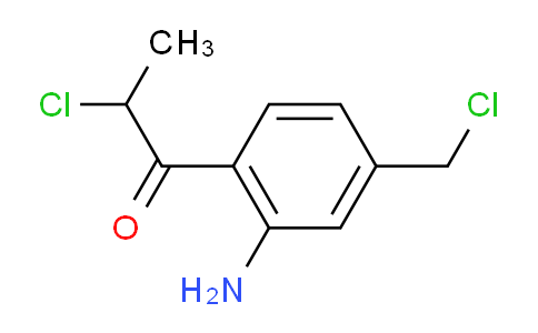 CAS No. 1806364-24-8, 1-(2-Amino-4-(chloromethyl)phenyl)-2-chloropropan-1-one