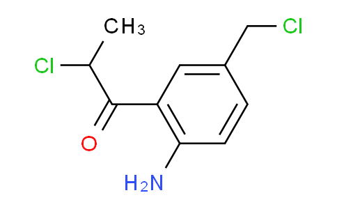 CAS No. 1807049-33-7, 1-(2-Amino-5-(chloromethyl)phenyl)-2-chloropropan-1-one