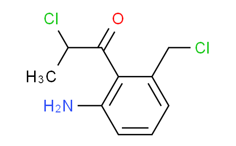 CAS No. 1806548-97-9, 1-(2-Amino-6-(chloromethyl)phenyl)-2-chloropropan-1-one