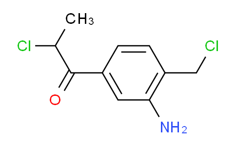 CAS No. 1806505-38-3, 1-(3-Amino-4-(chloromethyl)phenyl)-2-chloropropan-1-one