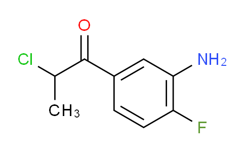 CAS No. 1804401-26-0, 1-(3-Amino-4-fluorophenyl)-2-chloropropan-1-one