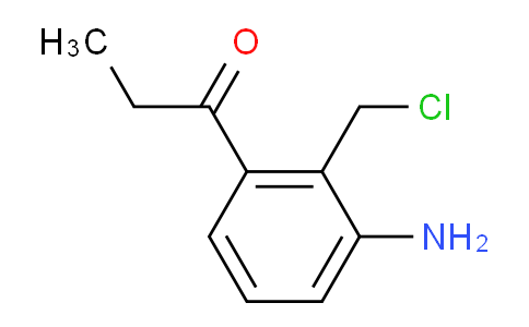 CAS No. 1806294-69-8, 1-(3-Amino-2-(chloromethyl)phenyl)propan-1-one