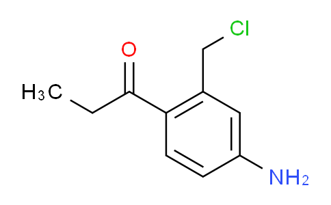 CAS No. 1804041-62-0, 1-(4-Amino-2-(chloromethyl)phenyl)propan-1-one