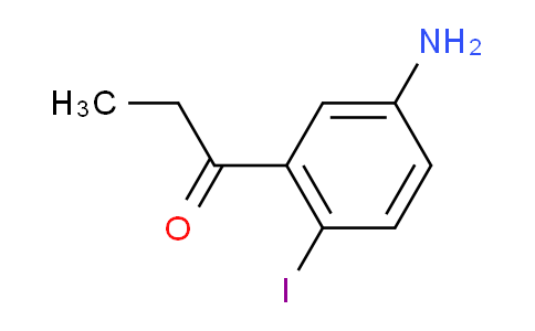 CAS No. 1804041-54-0, 1-(5-Amino-2-iodophenyl)propan-1-one