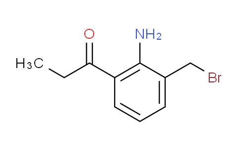 CAS No. 1806568-07-9, 1-(2-Amino-3-(bromomethyl)phenyl)propan-1-one