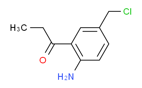 CAS No. 1806525-62-1, 1-(2-Amino-5-(chloromethyl)phenyl)propan-1-one