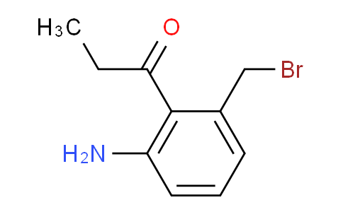 CAS No. 1806524-50-4, 1-(2-Amino-6-(bromomethyl)phenyl)propan-1-one