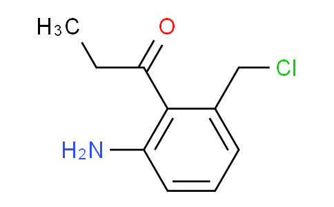 CAS No. 1806364-05-5, 1-(2-Amino-6-(chloromethyl)phenyl)propan-1-one