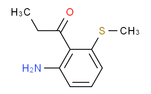 CAS No. 1803858-62-9, 1-(2-Amino-6-(methylthio)phenyl)propan-1-one