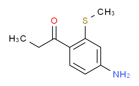 CAS No. 1807055-47-5, 1-(4-Amino-2-(methylthio)phenyl)propan-1-one