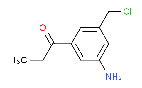 CAS No. 1806312-89-9, 1-(3-Amino-5-(chloromethyl)phenyl)propan-1-one