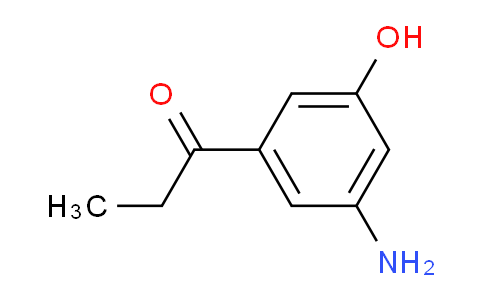 CAS No. 1804225-47-5, 1-(3-Amino-5-hydroxyphenyl)propan-1-one
