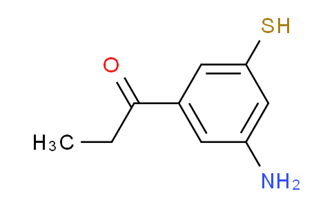 CAS No. 1804042-34-9, 1-(3-Amino-5-mercaptophenyl)propan-1-one