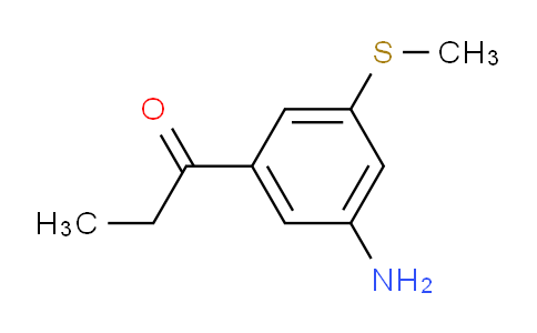 CAS No. 1803845-01-3, 1-(3-Amino-5-(methylthio)phenyl)propan-1-one