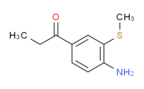 CAS No. 1804043-25-1, 1-(4-Amino-3-(methylthio)phenyl)propan-1-one