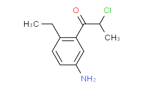 CAS No. 1803878-26-3, 1-(5-Amino-2-ethylphenyl)-2-chloropropan-1-one